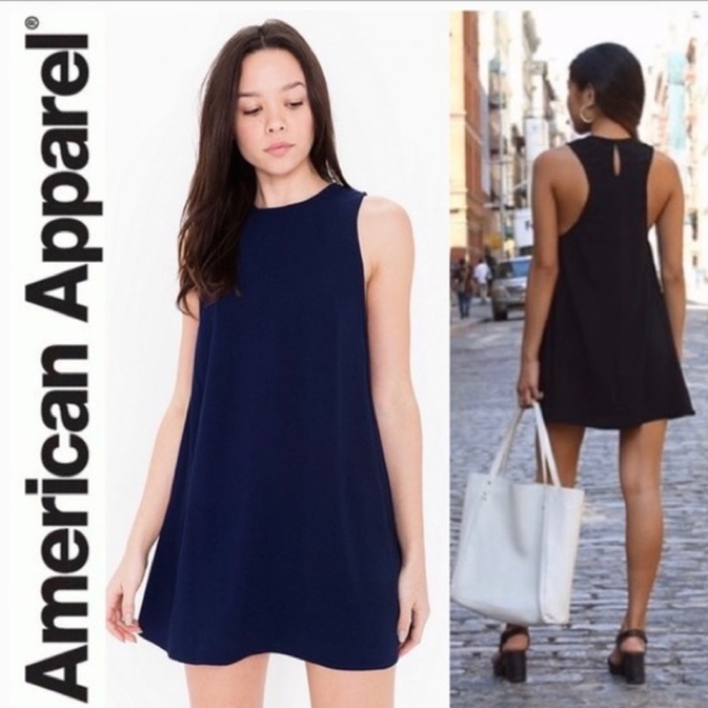 NWT Black American Apparel Crepe Dress -XS